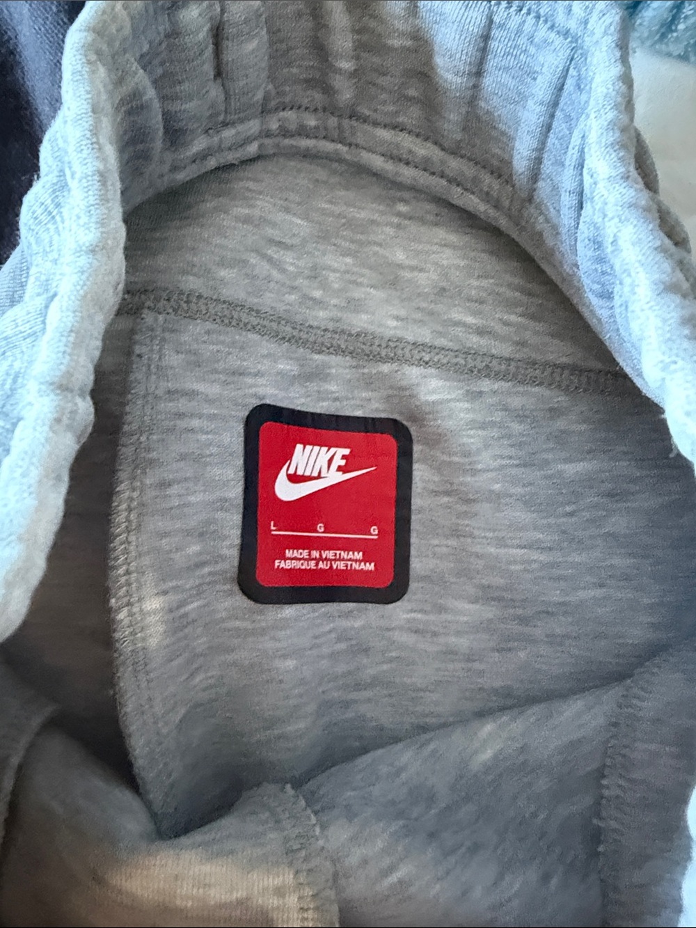 Nike Tech Light Gray Kids Jogger Sweatpants size L - Picture 5 of 6